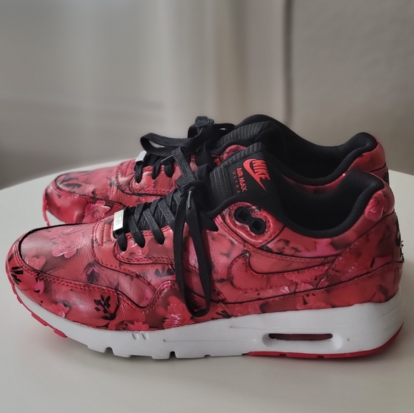 Nike Air Max 1 ULTRA LOTC QS SHANGHAI CITY PACK Red sz 6 FLORAL [747105-600] - Picture 7 of 9